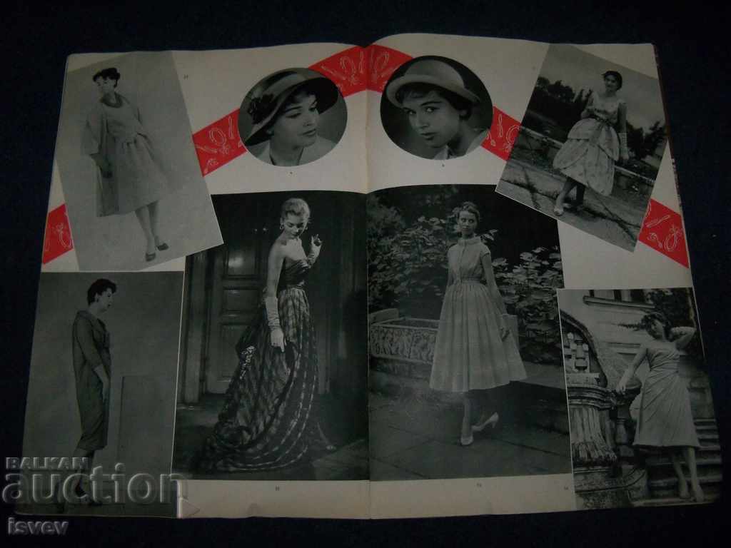 Old social Romanian fashion magazine, special edition from 1958 - 7