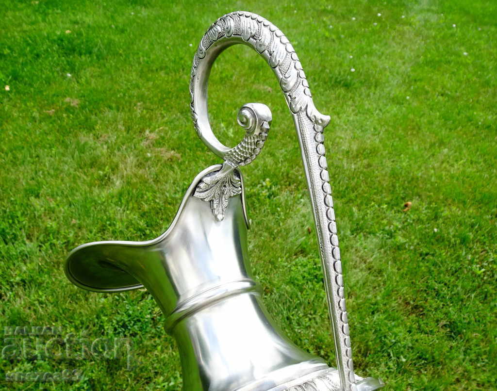 Empire style pewter jug 1.4 kg. - 5 Empire style pewter jug 1.4 kg. - 5