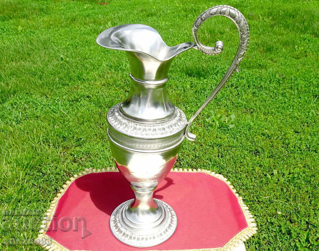 Empire style pewter jug 1.4 kg. - 7 Empire style pewter jug 1.4 kg. - 7