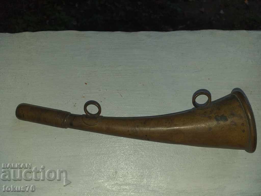 OLD HUNTING PIPE BRASS MARKED 1925