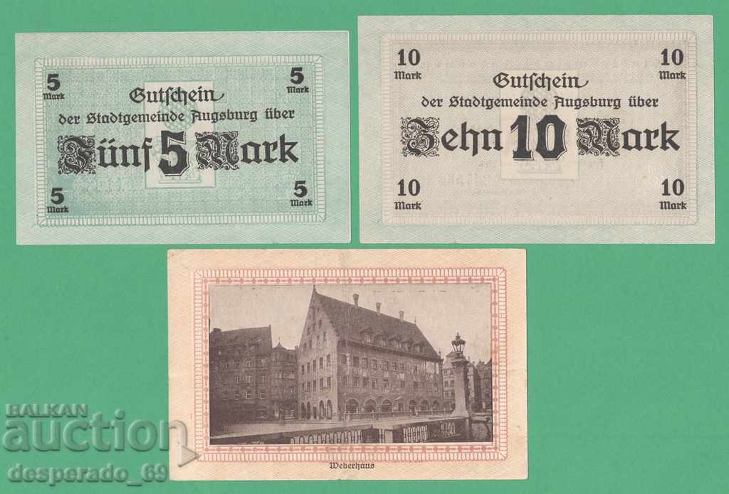 (¯` '• .¸GERMANY (Augsburg) 5 + 10 + 20 marks 1918 aUNC¸. •' ´¯) with price 26.00 BGN | € 13.29 (¯` '• .¸GERMANY (Augsburg) 5 + 10 + 20 marks 1918 aUNC¸. •' ´¯) with price 26.00 BGN | € 13.29