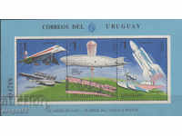 1978. Uruguay. 30 de ani Organizația Aviației Civile. Bloc.