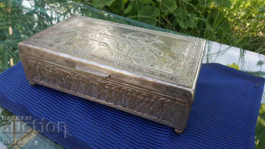 Silver plated Egyptian box