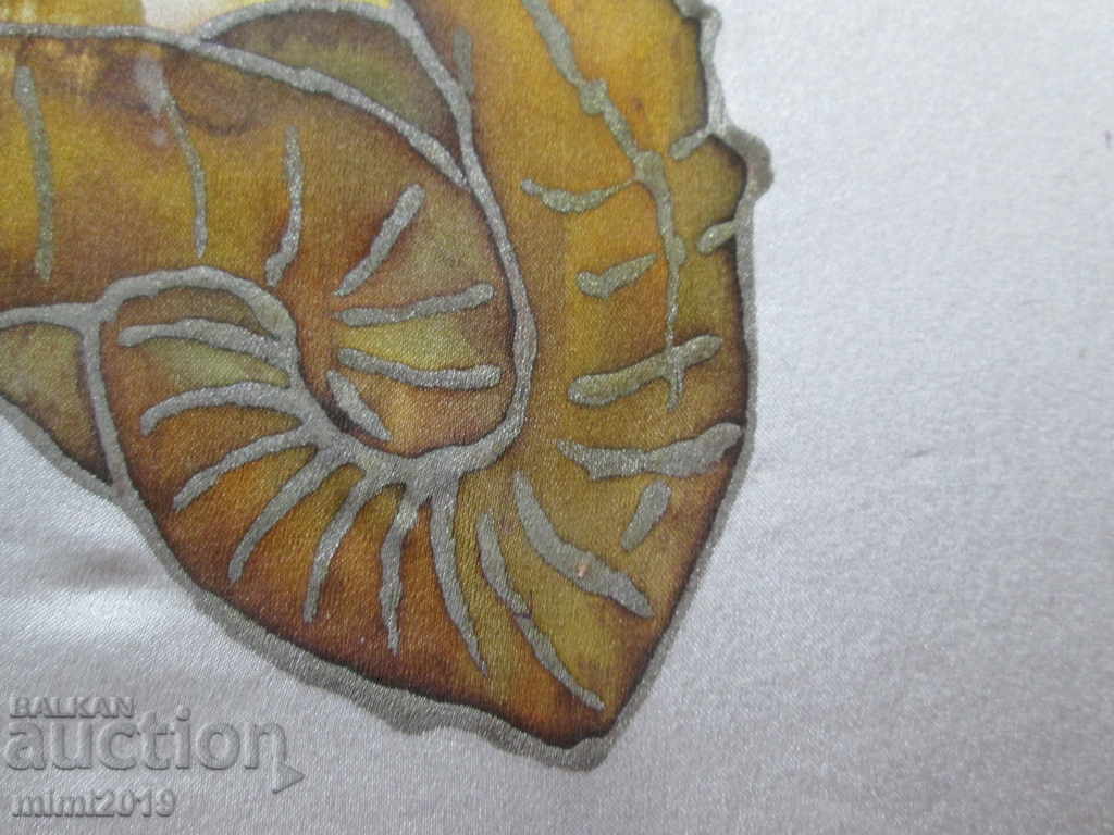 Auction Picture on silk, seahorse Auction Picture on silk, seahorse
