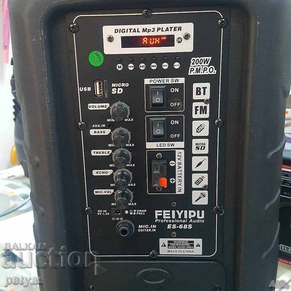 Coloana de karaoke cu 2 difuzoare FEIYIPU ES-68S cu preț 125.00 BGN | € 63.91