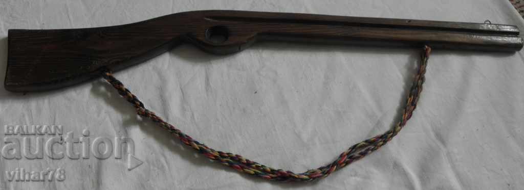 old children's wooden rifle