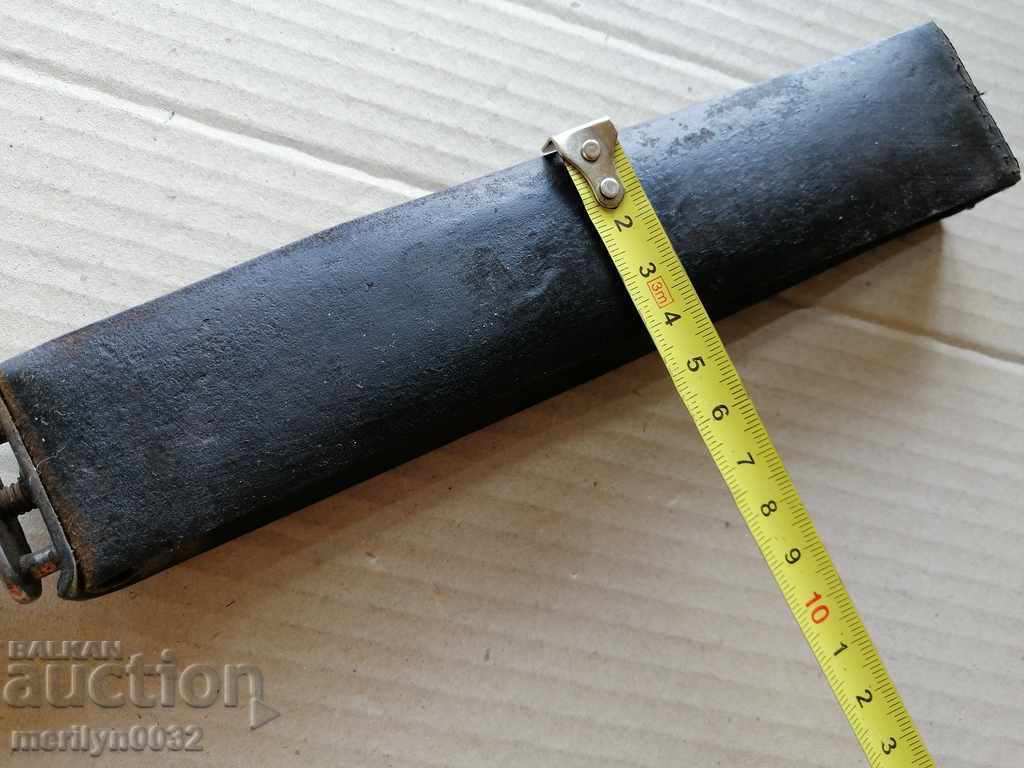 Delivery of Antique razor sharpener, strap, razor