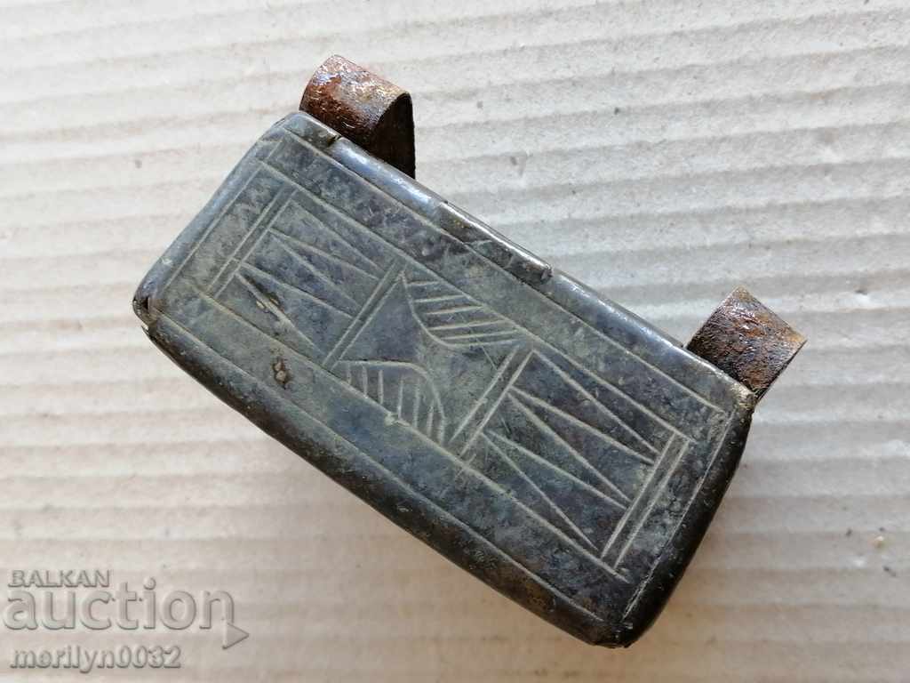 Bronze Ottoman slingshot, firecracker, box of gunpowder - 5 Bronze Ottoman slingshot, firecracker, box of gunpowder - 5