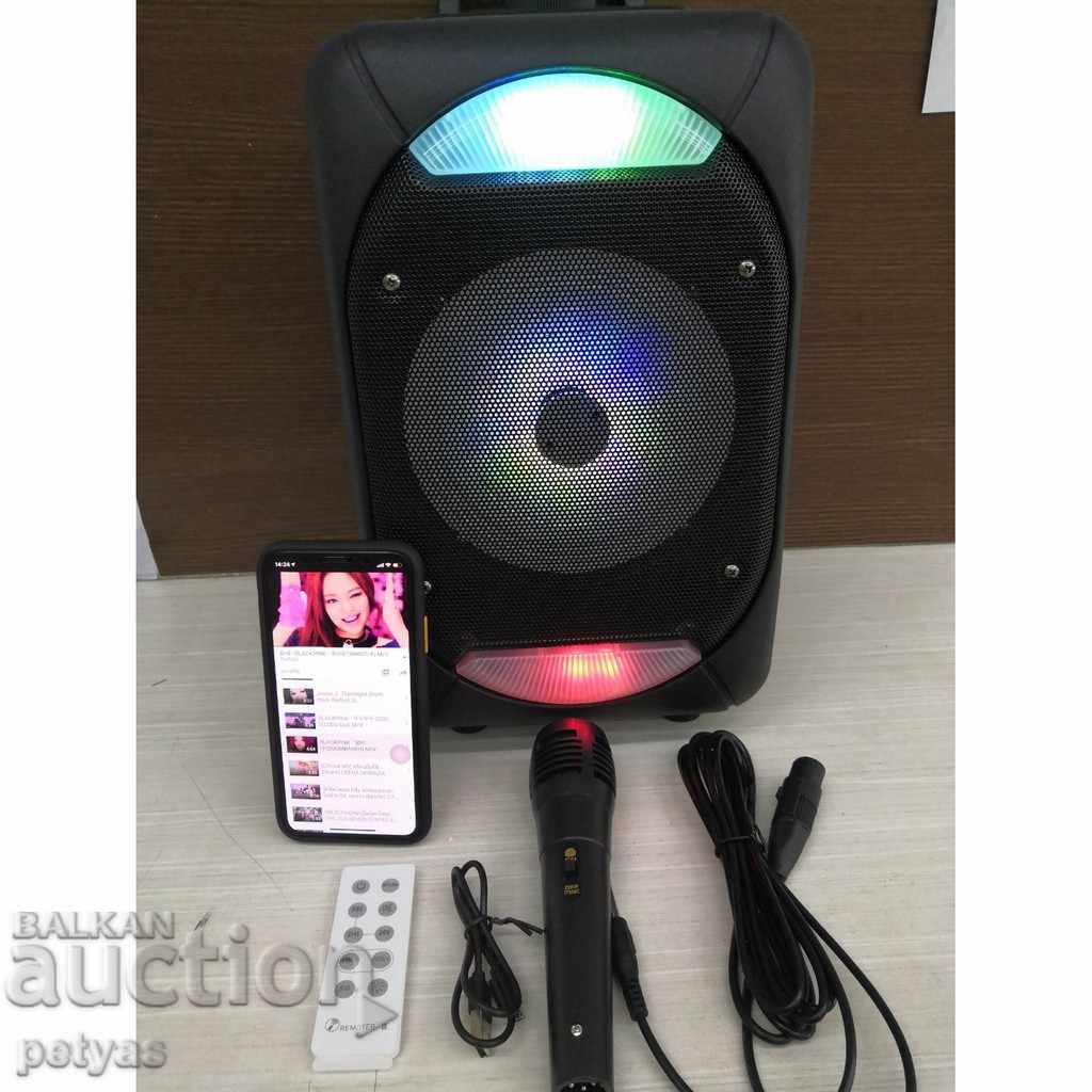 KARAOKE SPEAKER KTS-1078B +1 MICROPHONE, BLUETOOTH, FM RADIO - 7 KARAOKE SPEAKER KTS-1078B +1 MICROPHONE, BLUETOOTH, FM RADIO - 7