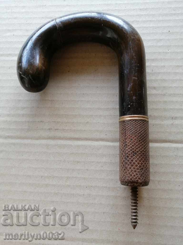 Ръкохватка от луксозен чадър бастун от нач на ХХ век