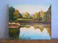 Landscape. Oil painting. 55 x 46 cm.