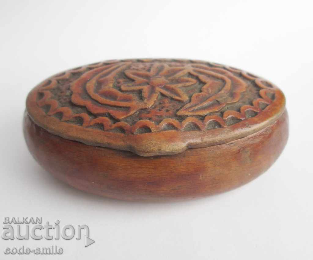 Antique Revival wooden box snuff box - 5