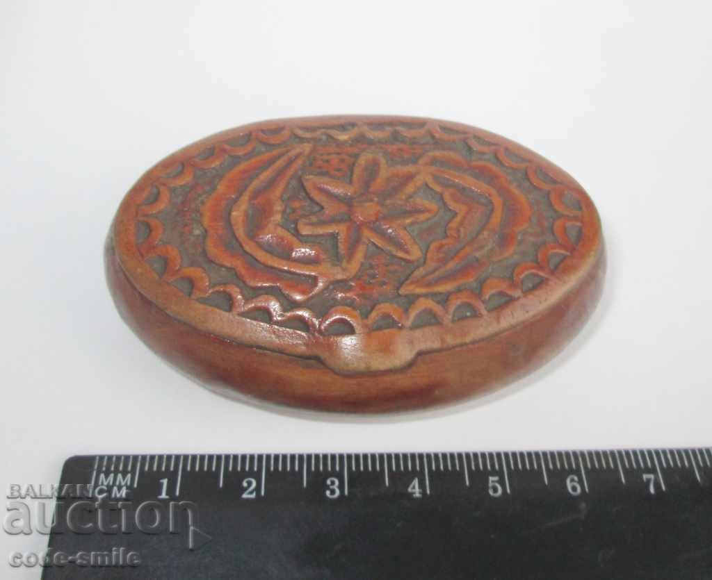 Antique Revival wooden box snuff box - 6