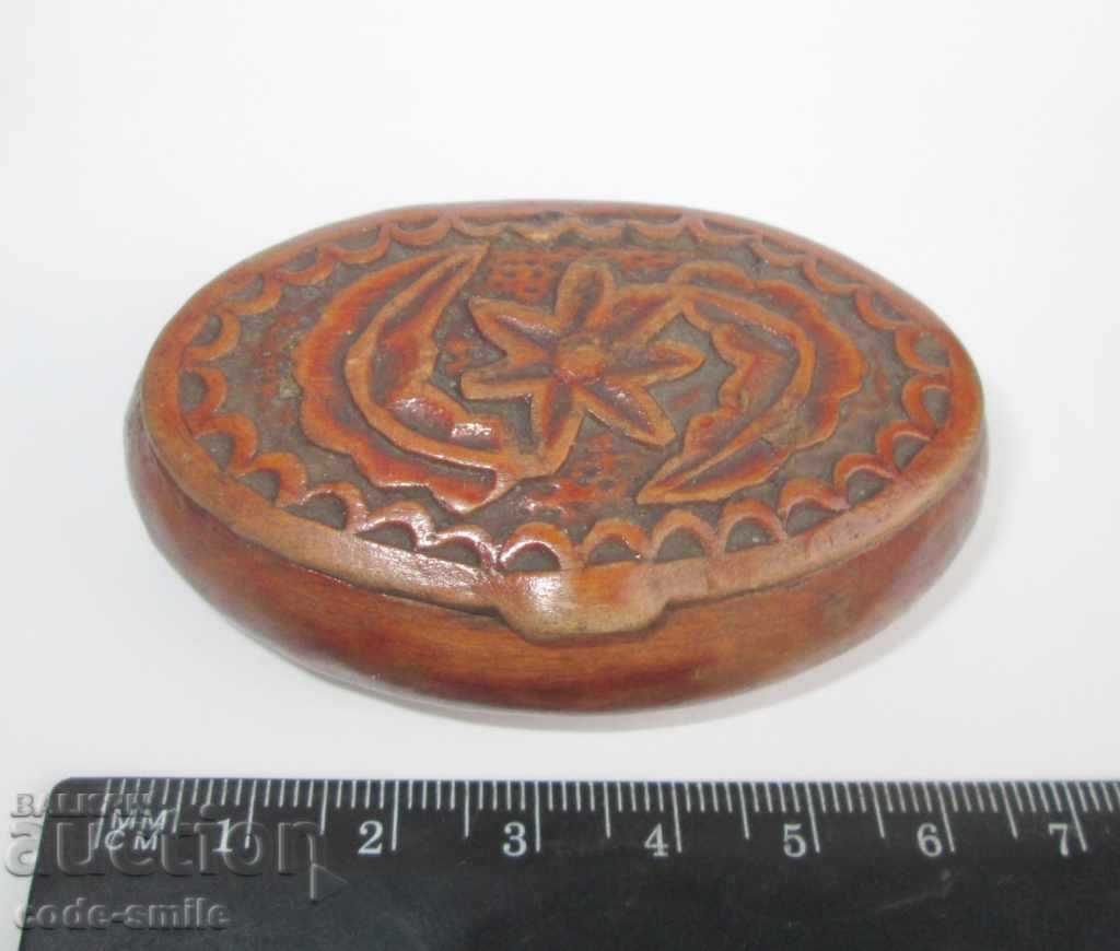 Antique Revival wooden box snuff box - 7