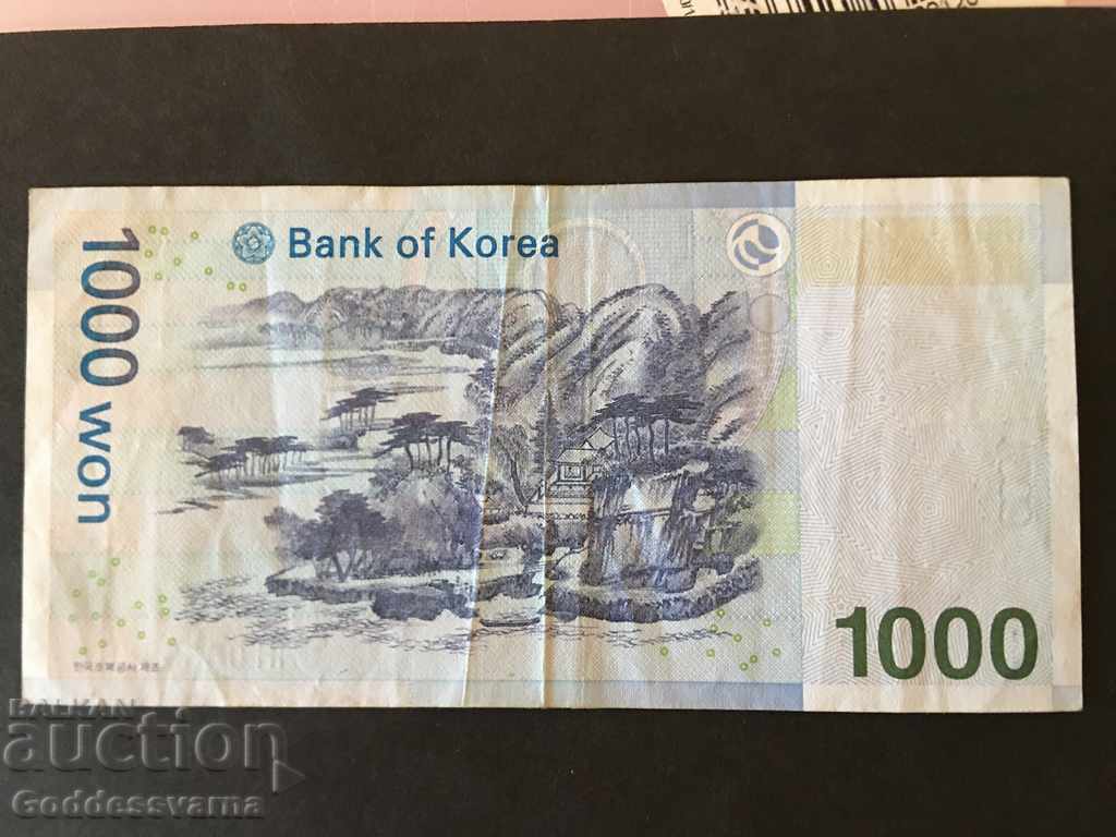 South Korea 1000 wow 2007 Pick 54 Ref 5449 with price 3.50 BGN | € 1.79 South Korea 1000 wow 2007 Pick 54 Ref 5449 with price 3.50 BGN | € 1.79