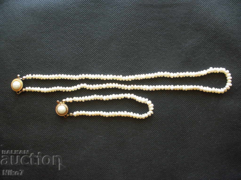 Old pearl set-necklace and bracelet. with price 60.00 BGN | € 30.68 Old pearl set-necklace and bracelet. with price 60.00 BGN | € 30.68