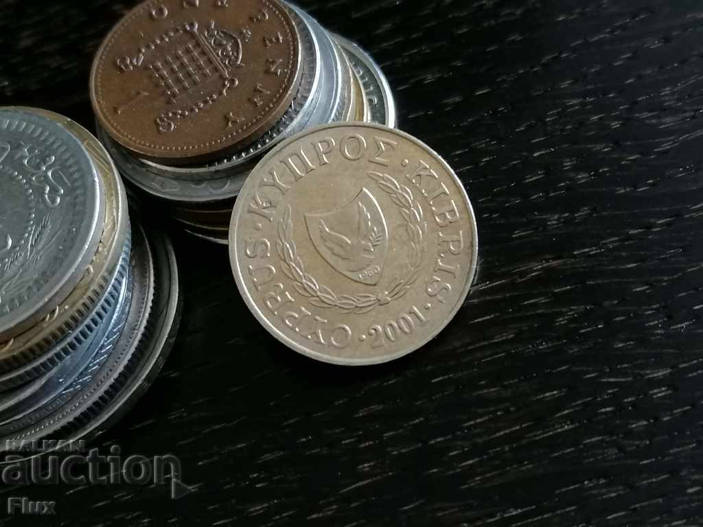 Coins - Cyprus - 5 cents 2001 with price 0.80 BGN | € 0.41