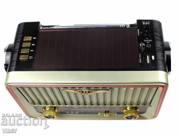 Delivery of Retro radio + solar panel + battery, MP3, VXR Delivery of Retro radio + solar panel + battery, MP3, VXR