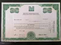 Share certificate Metex Corporation | 1966