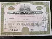 Share certificate Rockwell-Standard Corporation | 1961