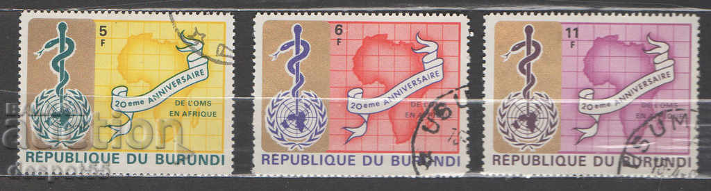 1969. Burundi. 20 years of effective WHO action in Africa.