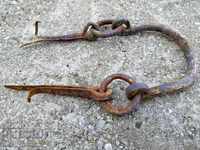 Wrought iron wicker handle