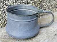 Old tinned kettle, pit, copper, cauldron, cauldron, kettle