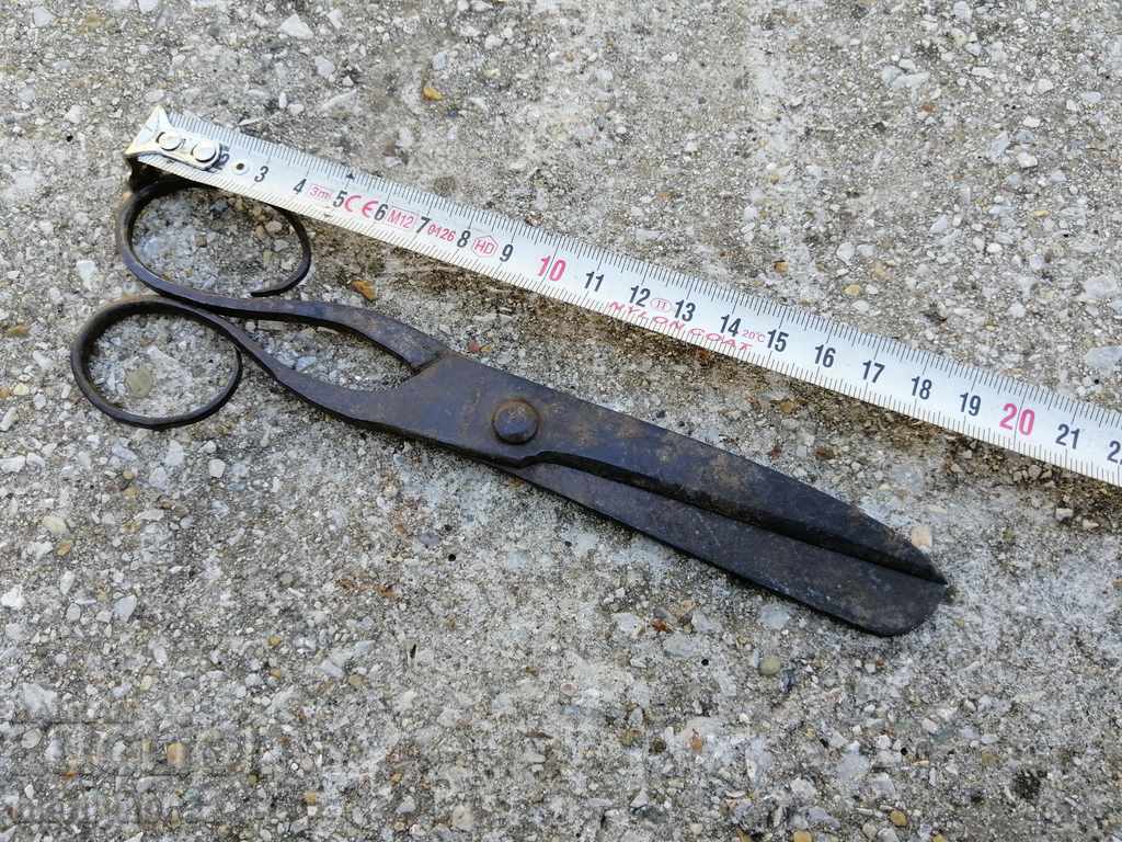 Renaissance forged scissors, wrought iron - 5