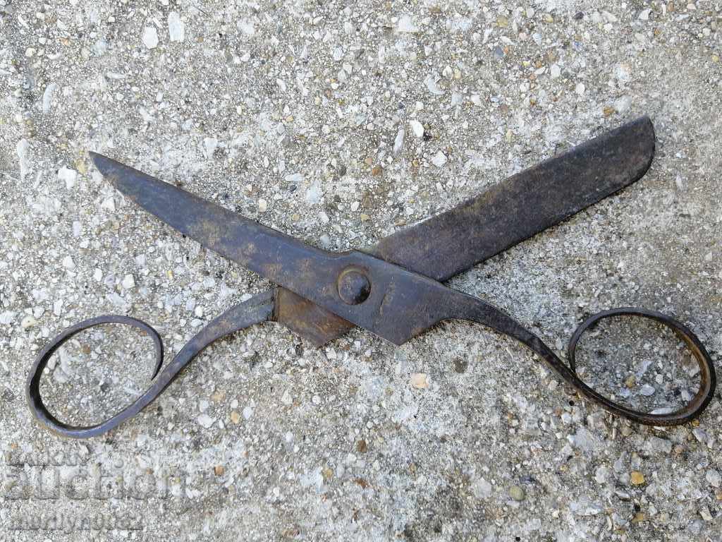 Renaissance forged scissors, wrought iron - 6