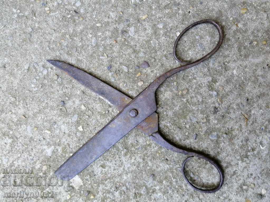 Renaissance forged scissors, wrought iron - 7