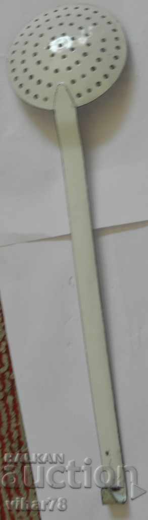 Auction  An old enamel spoon