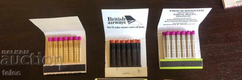 Delivery of Set of 9 advertising matches from Great Britain Delivery of Set of 9 advertising matches from Great Britain