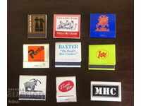 Set 9 chibrituri publicitare din Marea Britanie