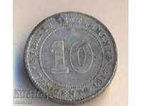 Straight Settlements 10 σεντ 1917