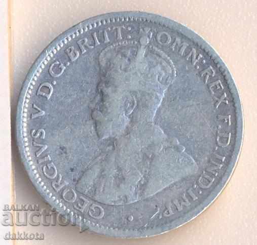 Αυστραλία 6 πένες 1921, ασήμι με τιμή 25.00 BGN | € 12.78