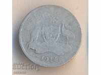 Австралия 6 пенса 1914 година, сребро