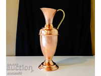 Copper jug 28 cm.
