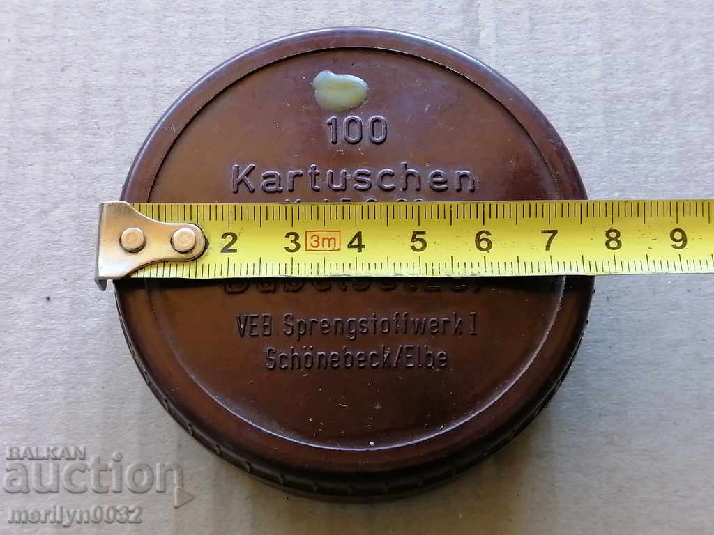 Old German box of small caliber cartridges - 5 Old German box of small caliber cartridges - 5