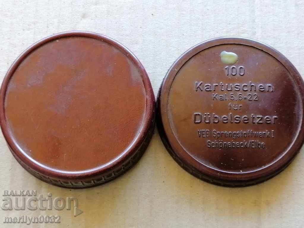 Old German box of small caliber cartridges - 6 Old German box of small caliber cartridges - 6