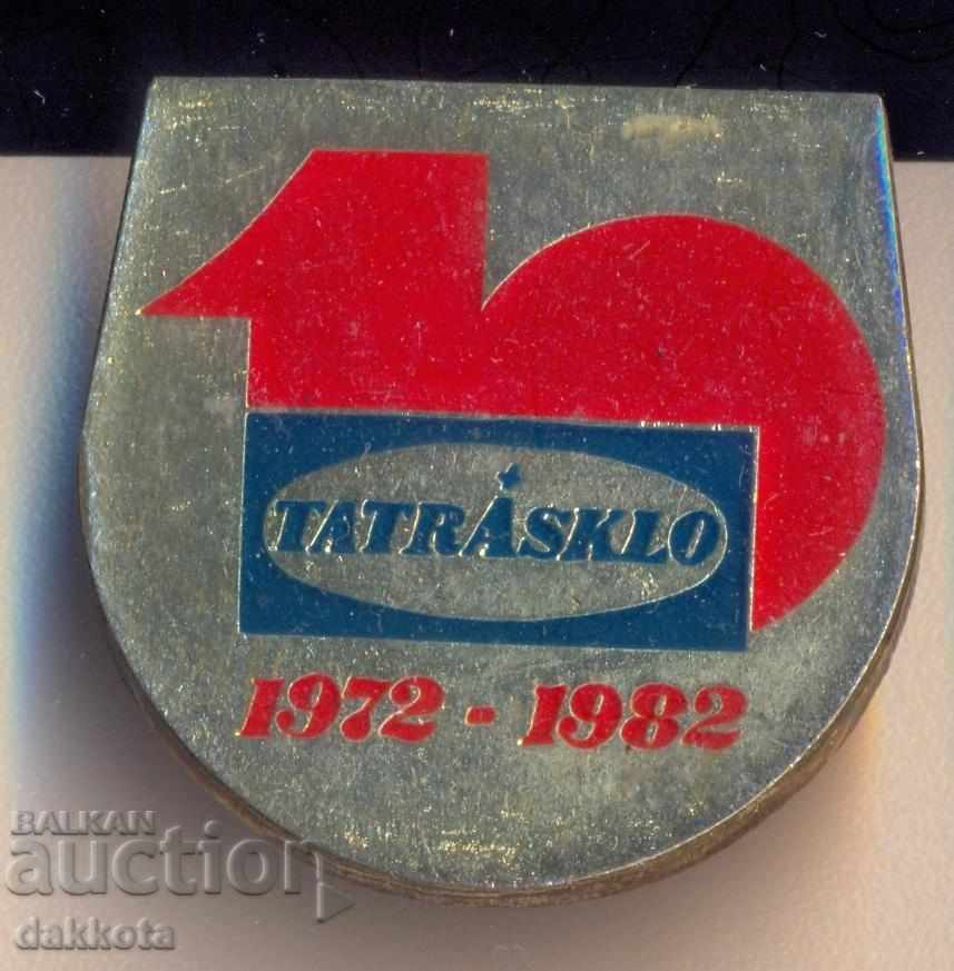 Badge Slovakia Tatrasklo 1972-1982, heavy