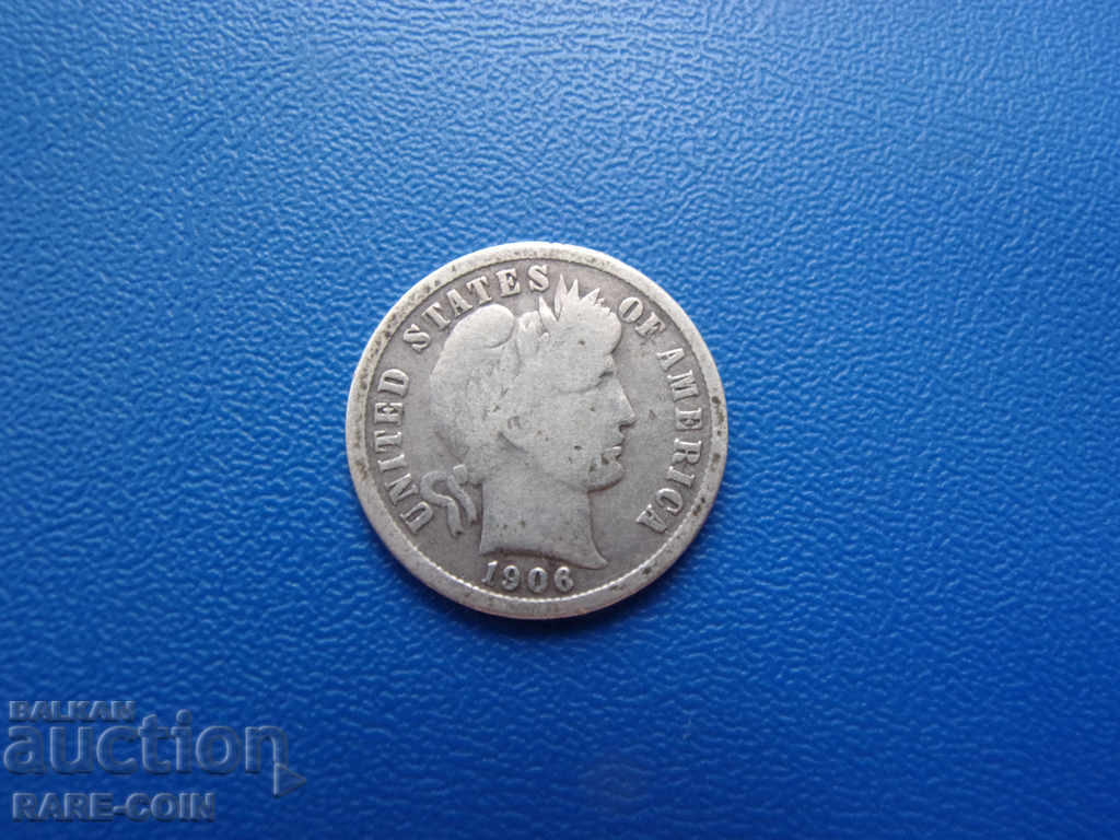 VIII (42) USA 1 Dime 1906 Silver with price € 6.14 | 12.01 BGN
