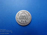 VIII (43) USA 1 Dime 1908 D Silver