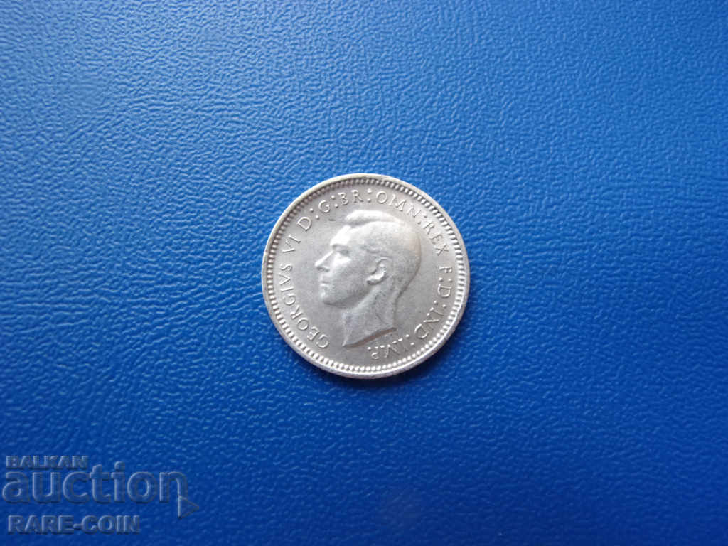 VIII (48) Australia 3 Pennies 1943 UNC with price € 3.07 | 6.00 BGN