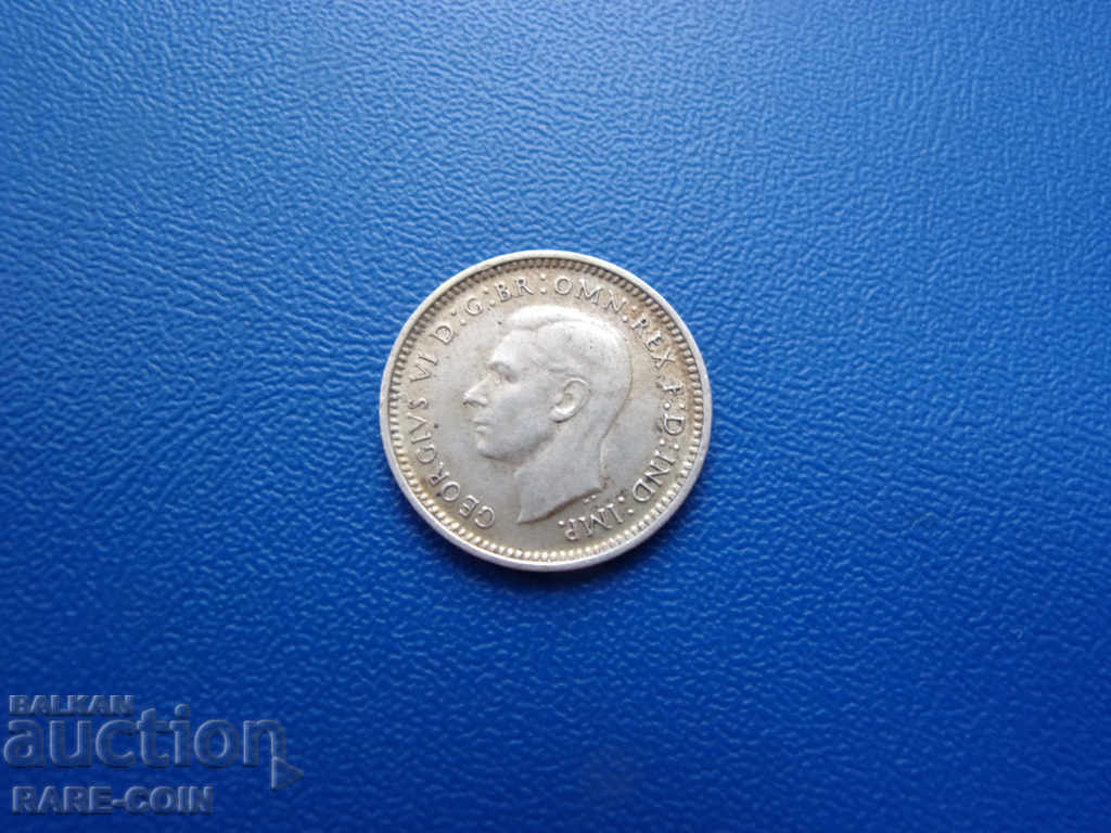 VIII (51) Australia 3 Penny 1944 S UNC with price € 3.58 | 7.00 BGN