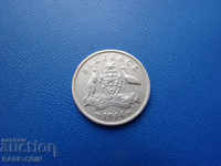 VIII (62) Australia 6 Penny 1946 UNC