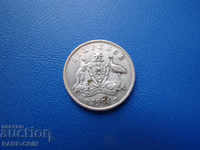 VIII (66) Australia 6 Pennies 1954