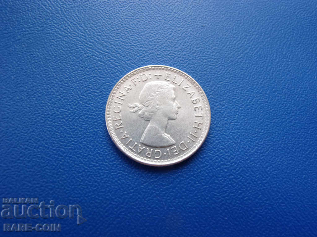 VIII (70) Австралия  6  Пени  1963 UNC с цена € 3.58 | 7.00 лв.