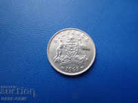 VIII (70) Australia 6 Penny 1963 UNC
