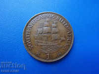 VIII (77) Africa de Sud britanică 1 Penny 1935
