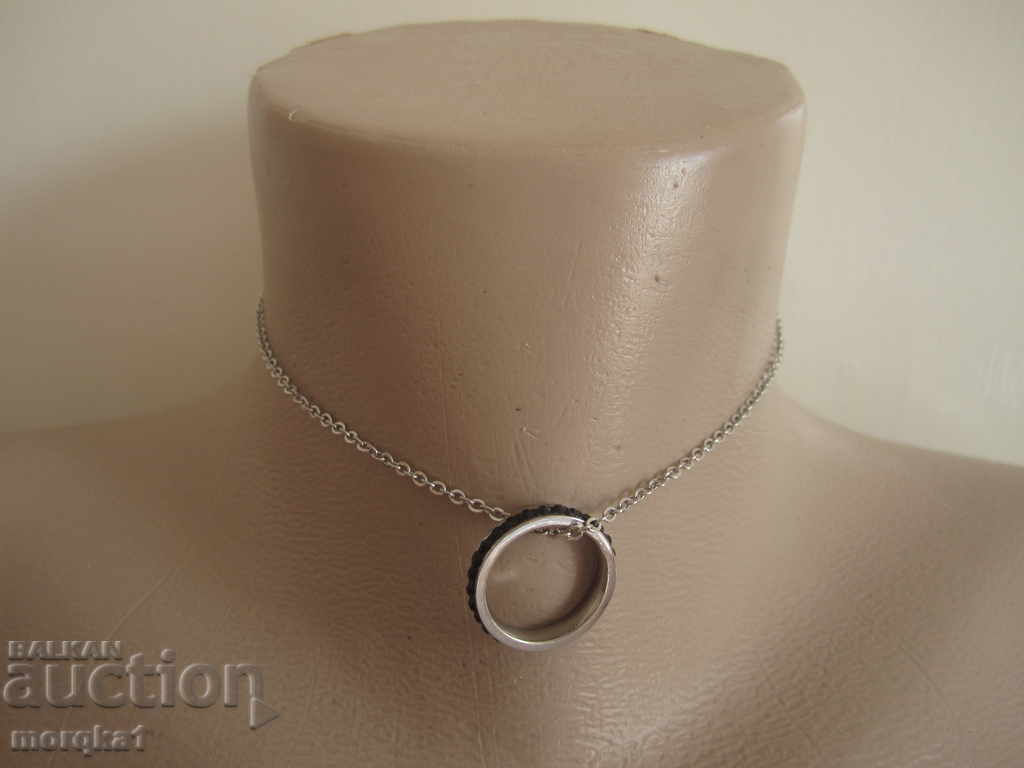 Auction  Choker, choker, choker, with ring, ring, Medical steel ring